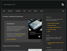 Tablet Screenshot of bugbomb.de